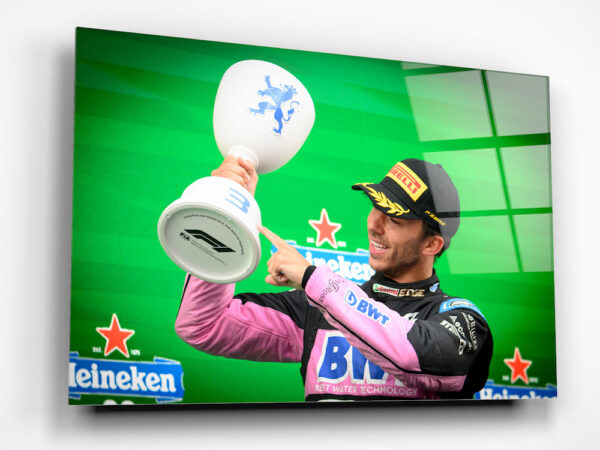 Pierre celebrating 3rd place at dutch GP 2023