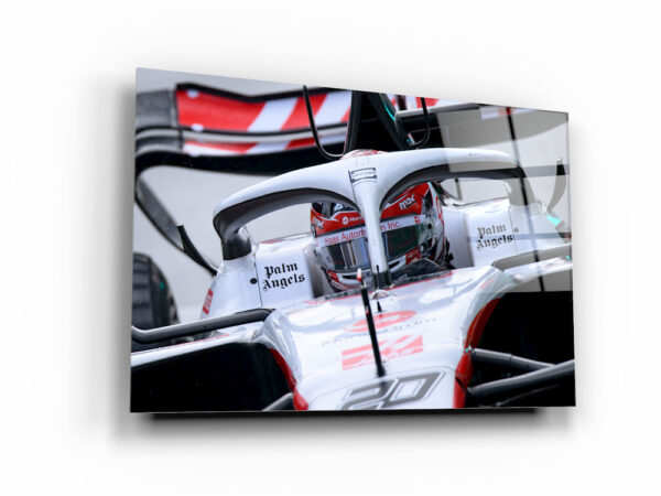 Kevin Magnussen in action