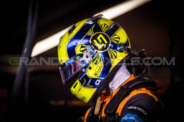 Lando with helmet - Zandvoort 2022