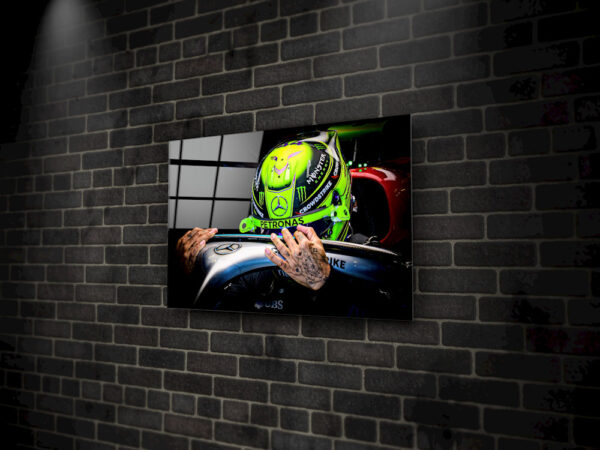 Lewis - getting out of his Mercedes cockpit - Image 2