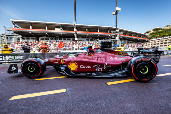 Carlos leaving pitbox - Monaco