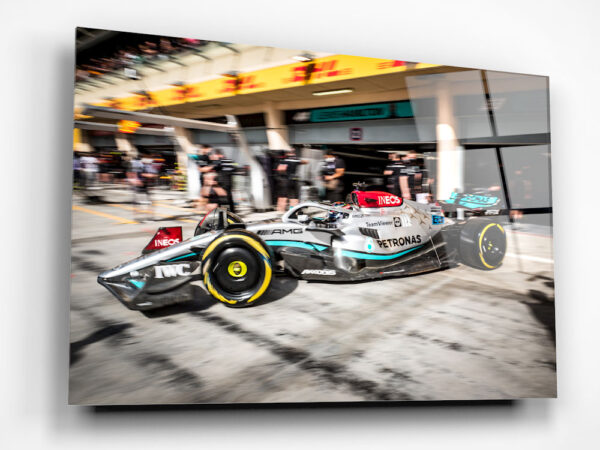 George leaving pitbox - Bahrain 2022